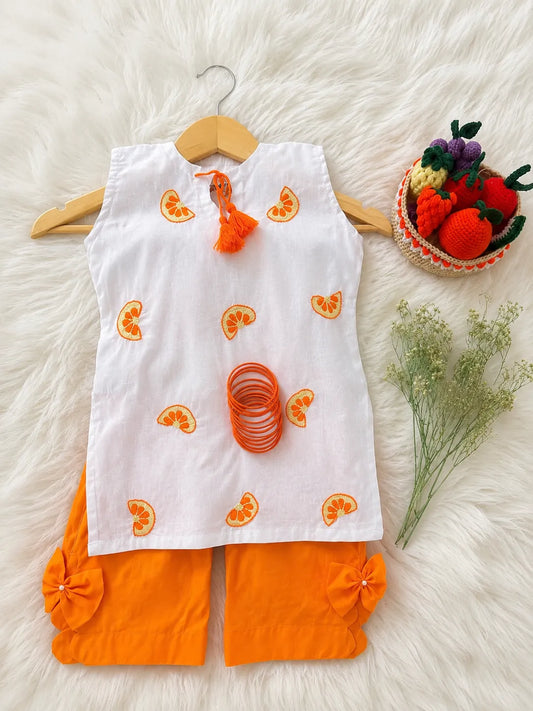 Fruit Embroidered Dress