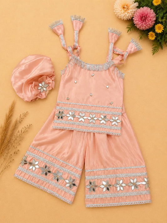 Peach Pearl Co-Ord Set - Silk