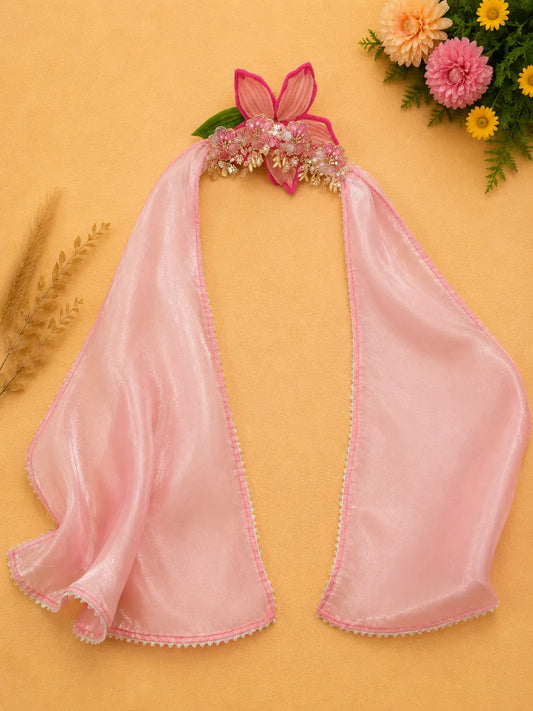 Floral Neckline Cape